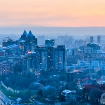 Almaty in twilight