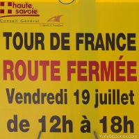 Road will be closed due to Tour de France